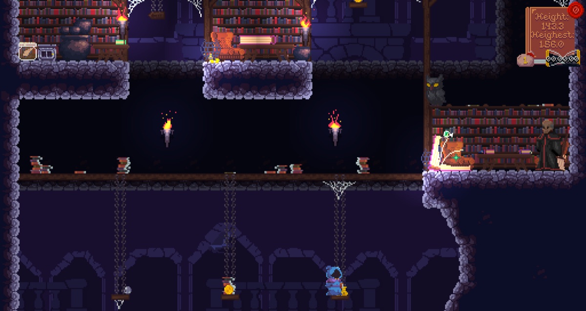 Greed's Folly bottle teleport route through a difficult vertical section